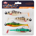 Berkley 1551699 Pulse Realistic Perch Мягкая приманка 110 Mm 113g 4 Единицы Многоцветный Multicolour