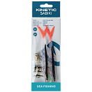 Купить Kinetic F122-121-051 Sabiki Soft Tail UV Рыболовное Перо Бесцветный Black Fire Tail 7ft.ru в интернет магазине Семь Футов