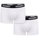 Купить Brandit 4501-212-S Боксёр Logo 2 Единицы Белая  White / White S 7ft.ru в интернет магазине Семь Футов