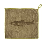 Korum K0350161 полотенце Classic Barbel  Green / Brown