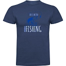 Купить Kruskis CA65500386C419 Футболка с коротким рукавом Life Is Better Fishing Denim Blue L 7ft.ru в интернет магазине Семь Футов