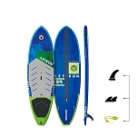 Aztron ah-501 Надувная доска для падлбординга Apus Carbon 9´4´´ Blue / Green 85x35x45