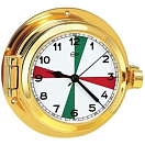 Купить Часы-иллюминатор кварцевые секторные Barigo Poseidon 1327MSFS 120x35мм Ø85мм из полированной латуни 7ft.ru в интернет магазине Семь Футов