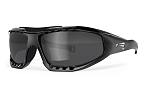 Спортивные очки LiP Surge Aero / Gloss Black - Black / PC Polarized / Levante Series Chroma Smoke, 3430
