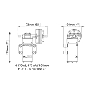 Купить MARCO 1F409112 UP8-MS/P Шестеренчатый насос, 10 л/мин, FKM, 4 бар, 12 В 7ft.ru в интернет магазине Семь Футов