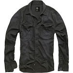 Brandit 4018-2-XXL Рубашка с длинным рукавом Hardee Denim Черный Black 2XL
