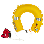 Plastimo P64888 117N Легкий надувной спасательный круг с активацией воды Оранжевый Yellow