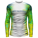 Hotspot design 010003002 Футболка с длинным рукавом Ocean Performance Dorado Желтый White M