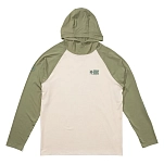 Salty crew 20135576-BIRGRN-XL Футболка с длинным рукавом от высыпаний Mariner hood tech Зеленый Birch Oil Green XL
