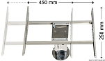 Двусторонний механизм поступательного перемещения столешницы 680x560мм, Osculati 48.730.05