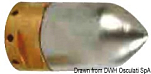 Ogive shaft anode 25mm 43.121.25