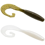 Zoom bait 11059045 Мягкий приманка Tab Tail Grub 101 mm White Pearl