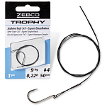 Zebco 2375015 Trpohy Expert Крючки С Одним Глазком 15кг Черный Silver 60 cm 
