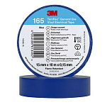Лента 3M Temflex 165 10м 15x0,15мм из синего ПВХ электроизоляционная