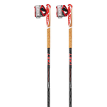 Leki 6492592-115 Vertical K Поляки Черный  White / Neon Red 115 cm