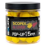 Shimano fishing ISOSLPU1580 плавающие бойлы Scopex Liver 80g Yellow 15 mm