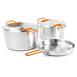 Gsi outdoors 68184 Glacier Base Camper Large Кухонный гарнитур из нержавеющей стали Silver