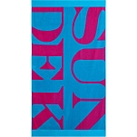 Sundek AM443ATC1000-67401-U полотенце Maxi logo Голубой  Oversea 01