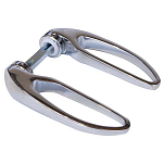 Foresti & suardi 5050077 Хромированный латунный руль Серебристый Silver 133 mm 