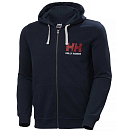 Купить Helly hansen 34163_597-M Толстовка на молнии Logo Голубой Navy M 7ft.ru в интернет магазине Семь Футов
