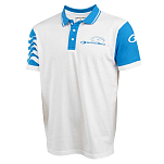 Garbolino GOMCK2215-4XL Поло с короткими рукавами White Wave Белая White / Light Blue 4XL