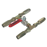 Lecomble & schmitt LECO2200067 Flexible Трубный перепускной клапан Золотистый Grey 10 mm