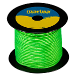 Marina performance ropes 1700.50/VEN2 Marina Dyneema Color 50 m Веревка Зеленый Neon Green 2 mm 