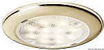 Накладной LED светильник Procion 12/24В 2.4Вт 215/160Лм накладка из позолоченной стали без выключателя, Osculati 13.442.25