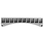 Super marine ANO300 OMC P Транцевый цинковый анод  Grey 193 x 43 x 22 mm