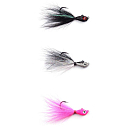 Купить Mustad BEB-1/8-GG-UNIT Bucktail 3.5g Фиолетовый  Glow Green 7ft.ru в интернет магазине Семь Футов