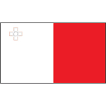 Флаг Мальты гостевой Lalizas 11058 20 x 30 см