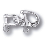 Talamex 74553087 Защелкивающаяся скоба с вилкой Серебристый Grey 16 mm 