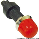 Watertight brass push button red, 14.910.00RO