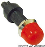 Watertight brass push button red, 14.910.00RO