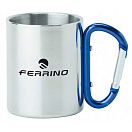 Купить Ferrino 79308HCU.1SIZ Inox Кубок с карабином Серый Silver 7ft.ru в интернет магазине Семь Футов