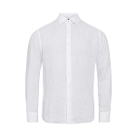 Sea ranch 22-7-284-1000-M Рубашка с длинным рукавом Bastian Linen Белая White M