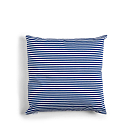 Декоративная подушка Капок / королевский синий / тонкие полоски
