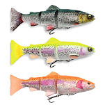 Savage gear 73987 4D Line Thru Trout Скользящая Приманка 200 mm 98g Green / Silver