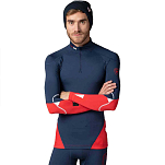 Rossignol RLMML17-715-L Базовый слой с длинным рукавом Infini Compression Race Голубой Dark Navy L