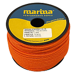 Marina performance ropes 1700.5/NA2 Marina Dyneema Color 5 m Веревка Оранжевый Orange 2 mm 