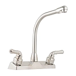 Utopia 135-20380R340NABX Высокий кухонный кран Серебристый Brushed ickel 203.20 mm