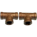 Goldenship GS30534 Женский из нержавеющей стали T Трубка Белая Grey 1 1/4´´ 