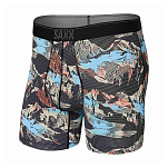 SAXX Underwear SXBB70F.MOB.S Боксёр Quest Fly Многоцветный Black Mountainscape S