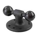 Купить Ram mounts RAM-B-217U Адаптер для двойного шара с круглым основанием Black / Black 7ft.ru в интернет магазине Семь Футов