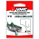 VMC AVM340192 крючок с бородкой Trout Red Sbirolino 7052 200 cm Nickel 10