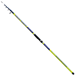 Lineaeffe 2282713 Star Телескопическая удочка для серфинга Желтый Blue 4.20 m 