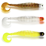 Black cat 3540001 Curly Worm Мягкая Приманка 170 мм 24 г Желтый Yellow Zombie