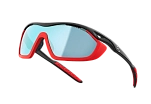 Спортивные очки с диоптриями 720armour Analog Pro / Matte Dark Grey / Matte Carmine Gasket / Smoke Full Blue White Lens, rx-234/b355g-10
