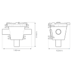 Whale WM3882B Двухходовой коллектор для серой системы IC 1-1/2