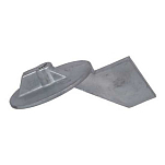 Super marine ANO258 Yamaha 60-90HP Триммер. цинковый анод Серебристый Grey 64 x 90 mm